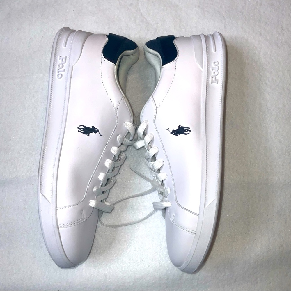 Polo Ralph Lauren Men’s Heritage Court lll Leather Sneaker Size 10 - Picture 11 of 14